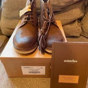 HUCKBERRY ASTORFLEX MIDFLEX MENS SHOES LEATHER 10.5 NEW IN BOX Astorflex Midflex - Waxed Brown | Dress Boots | Huckberry main image 4